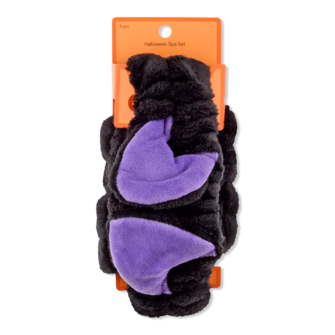 Conair Accessories  Halloween Cat Spa Headwrap and Wristband Set