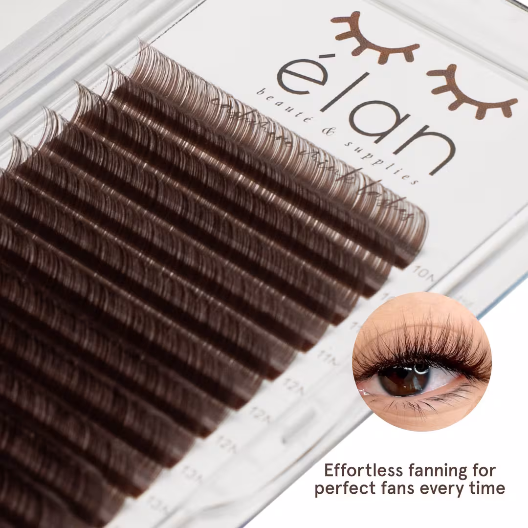 élan beauté & supplies  Dark Brown Cashmere Lash Tray