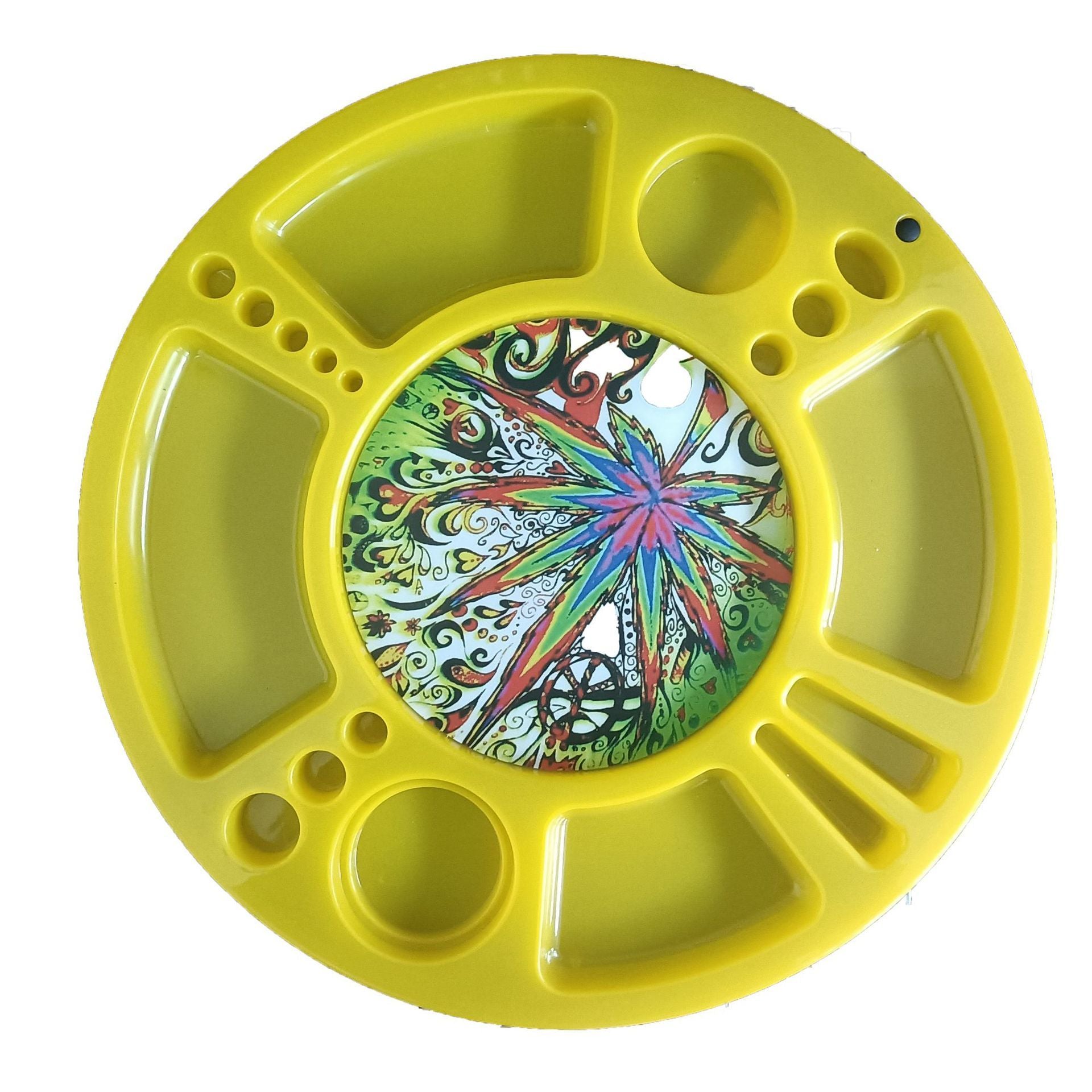 Flip LED Light Disc PP Rolling Tray