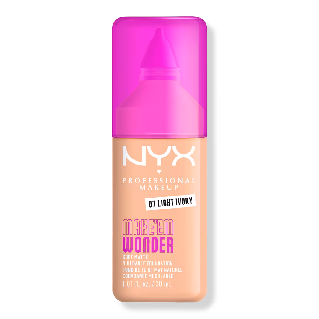 NYX Professional Makeup  Make 'EM Wonder, 24H Soft Matte Foundation