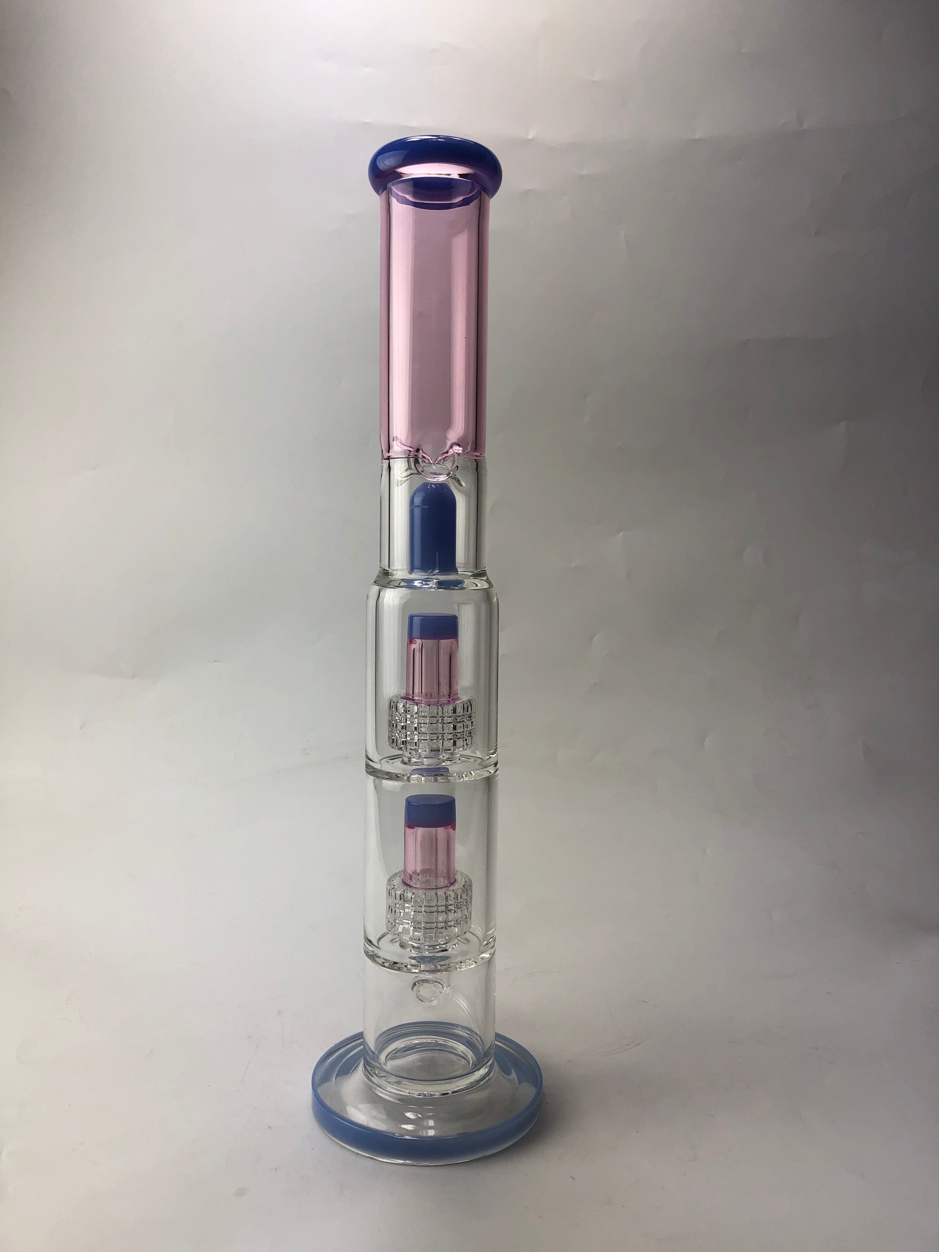 17 Double Matrix Perc Water Bong