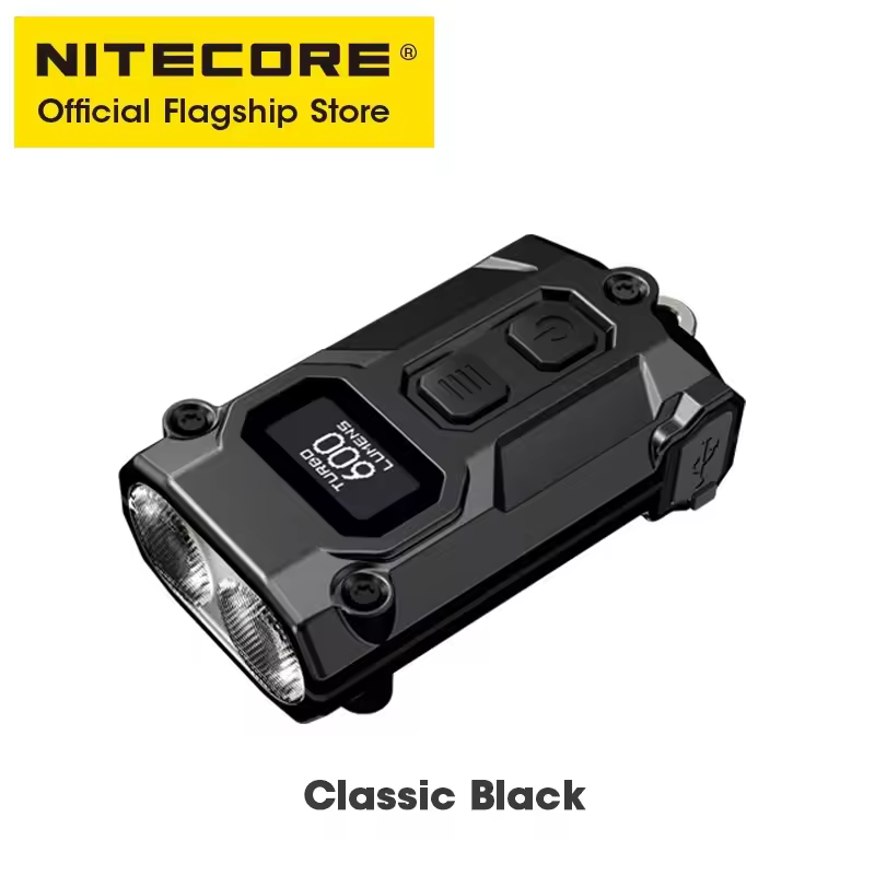 NITECORE TINI3 2025 EDC Keychain Light Mini Multiple Color Temperatures Flashlight USB-C Rechargeable 600 Lumen, Li-ion Battery