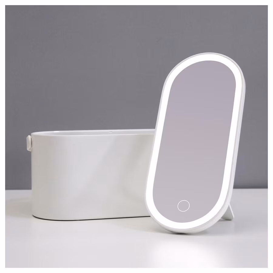 Beautycase mit dimmbarem LED-Spiegel