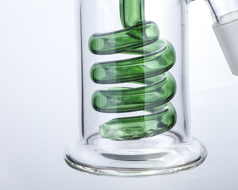 Spiral Perc Glass Ash Catcher