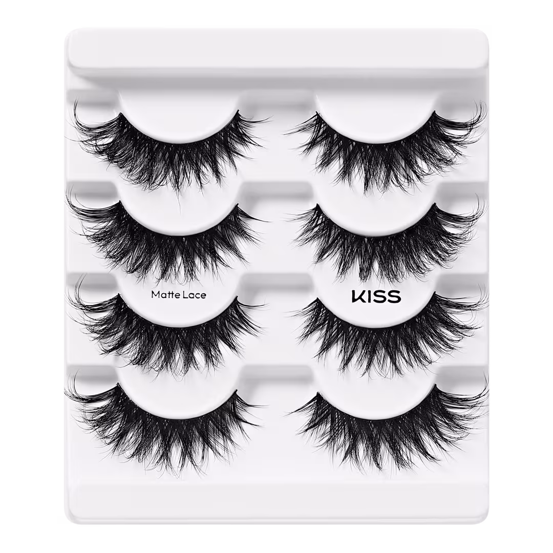 Kiss  Lash Couture Matte Black False Eyelashes