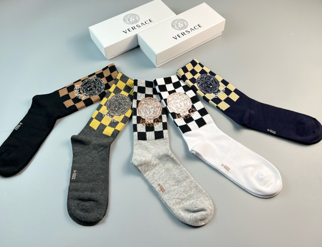 Versace Crew Socks [5 pairs per box]