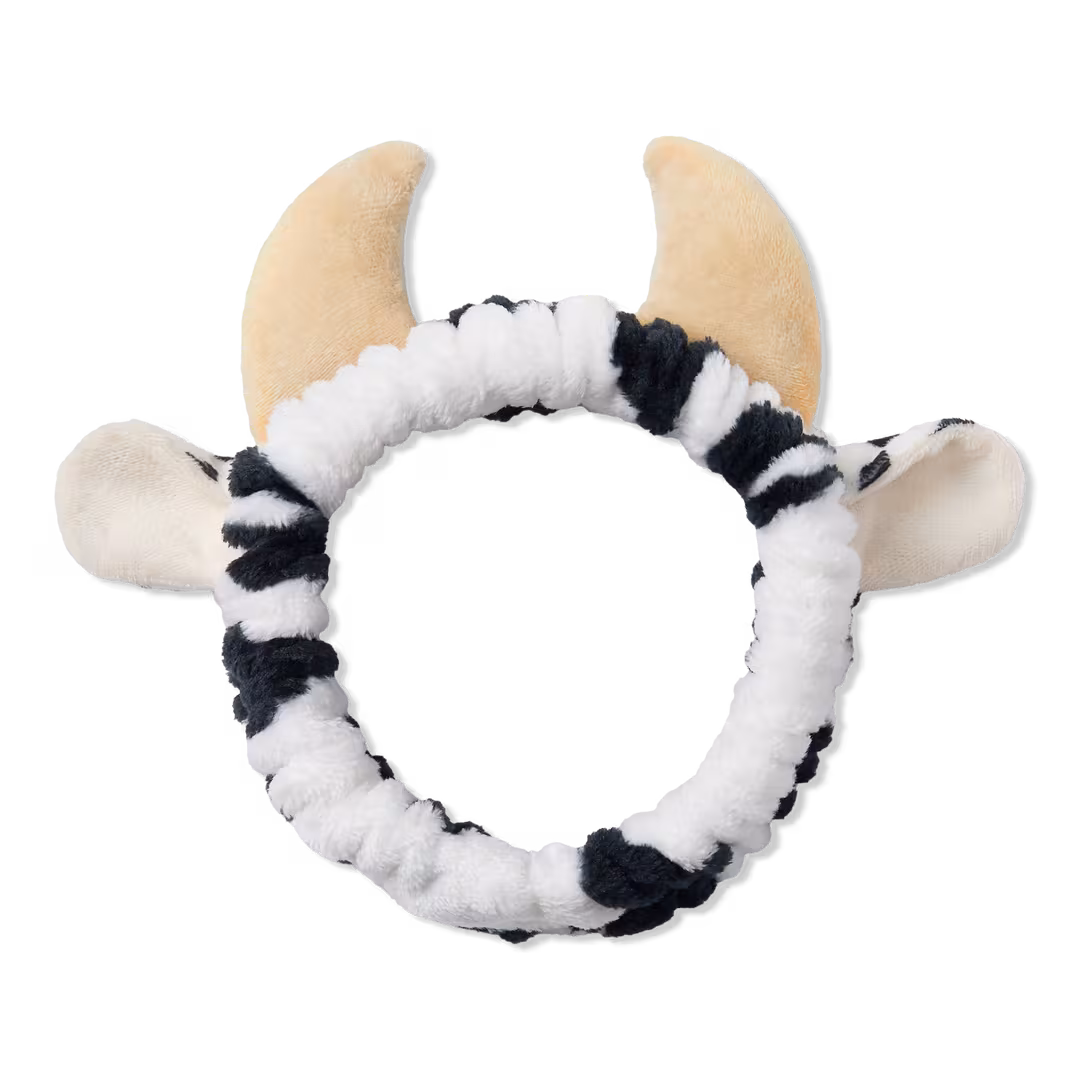 I Dew Care  Cow Beauty Routine Spa Headband