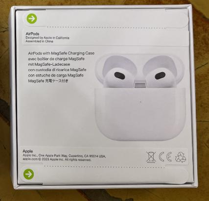 Apple AirPods 3 1:1 High Quality Replica Wireless Earbuds, Valid Serial Number, Listen & Call