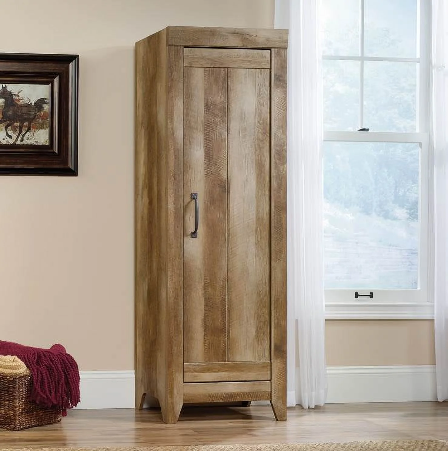 Sauder Adept Storage Cabinet in Craftsman Oak