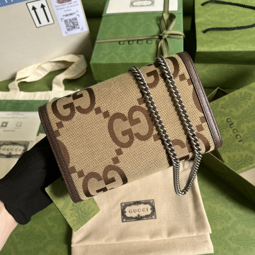 Gucci Dionysus jumbo GG chain wallet 401231