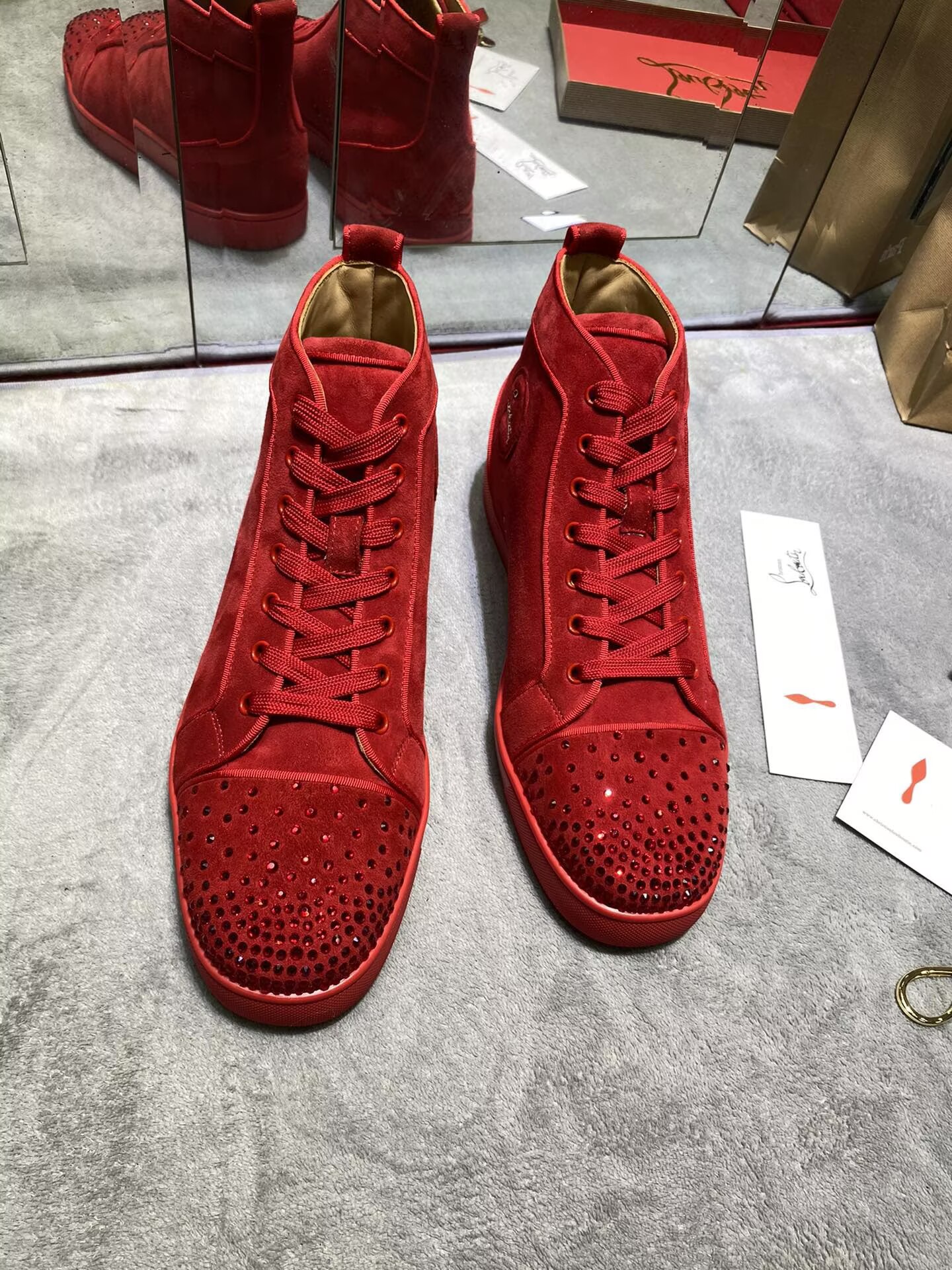 Christian Louboutin Red bottom High-Top - CCSHOES