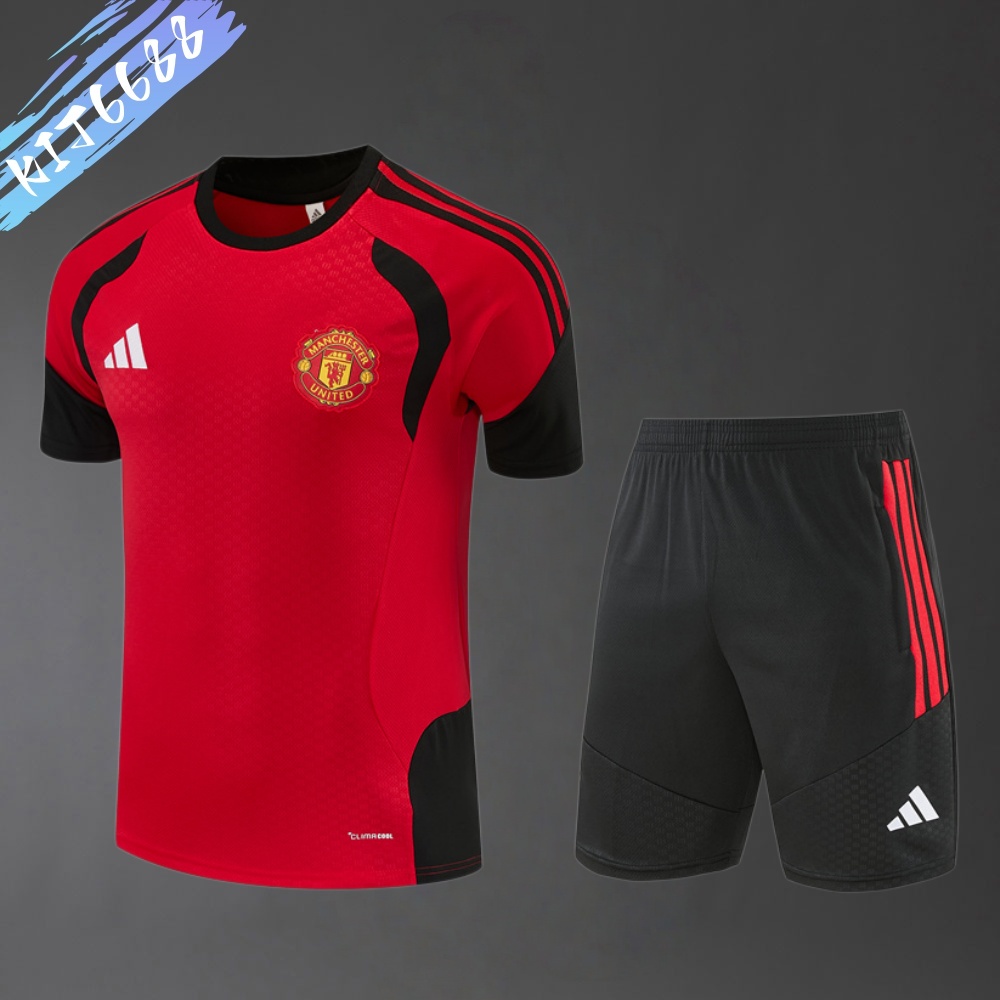 2026/2027 Manchester United red Short Sleeve Training Wear ( Adult kit Kids )