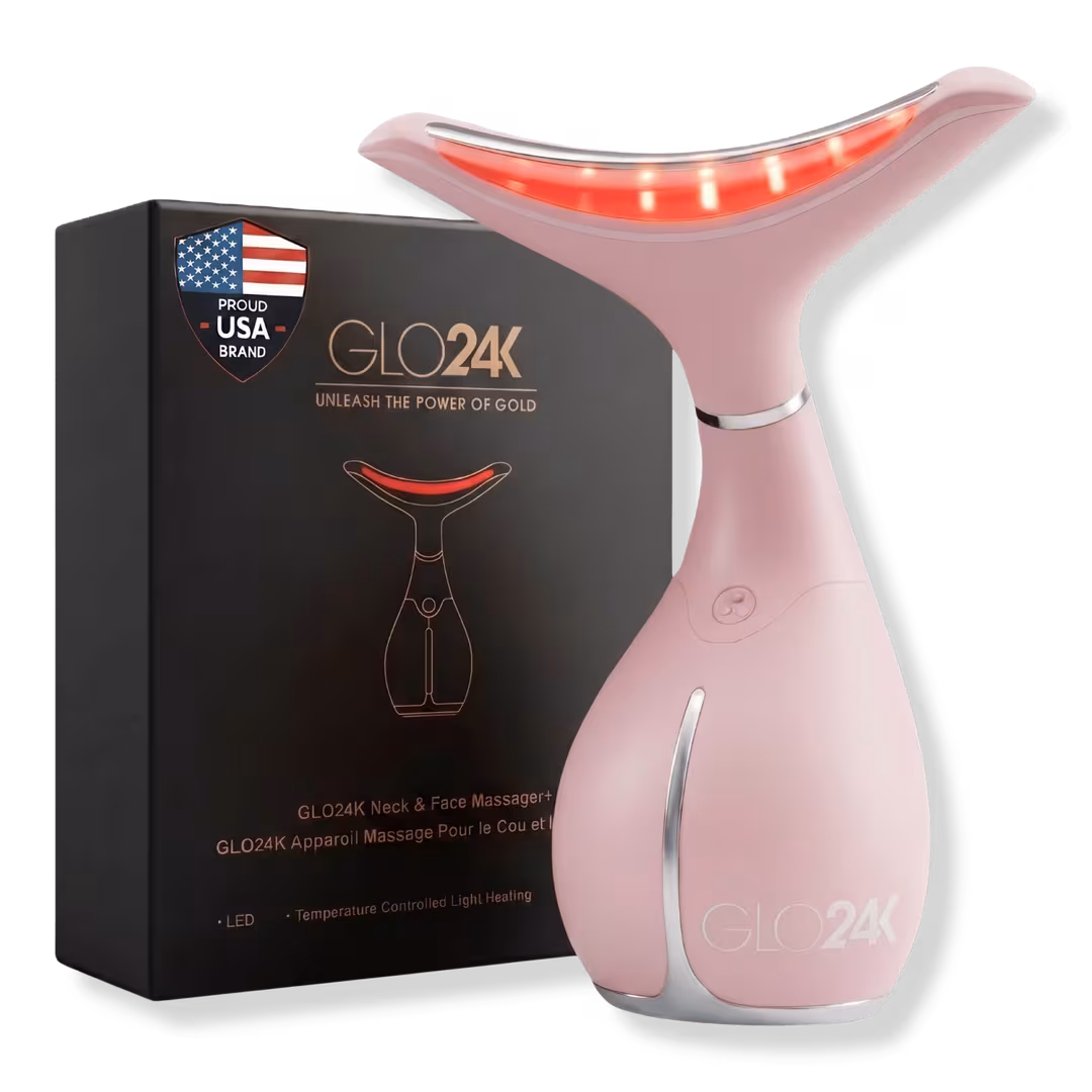 Glo24k  Skin Rejuvenation Beauty Device for Face & Neck – Pink (Limited Edition)