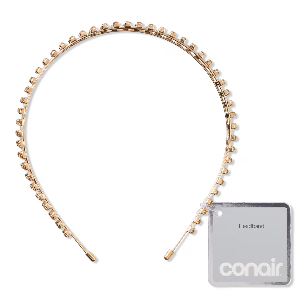 Conair Accessories  Double-Strand Headband with Smoke Quartz Stones