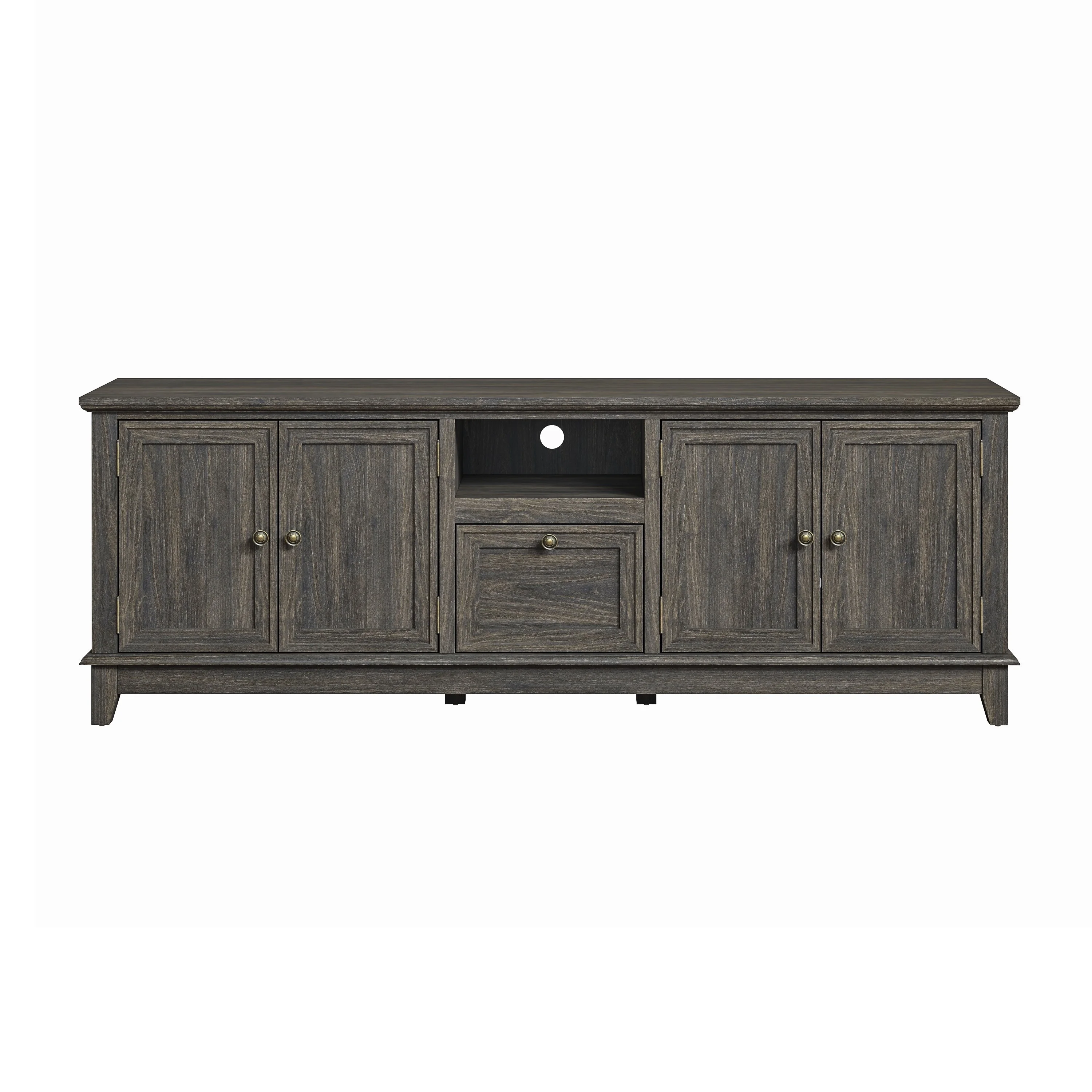 FESTIVO Rustic 72-Inch TV Stand with Adjustable Shelves, Hidden Storage - 72