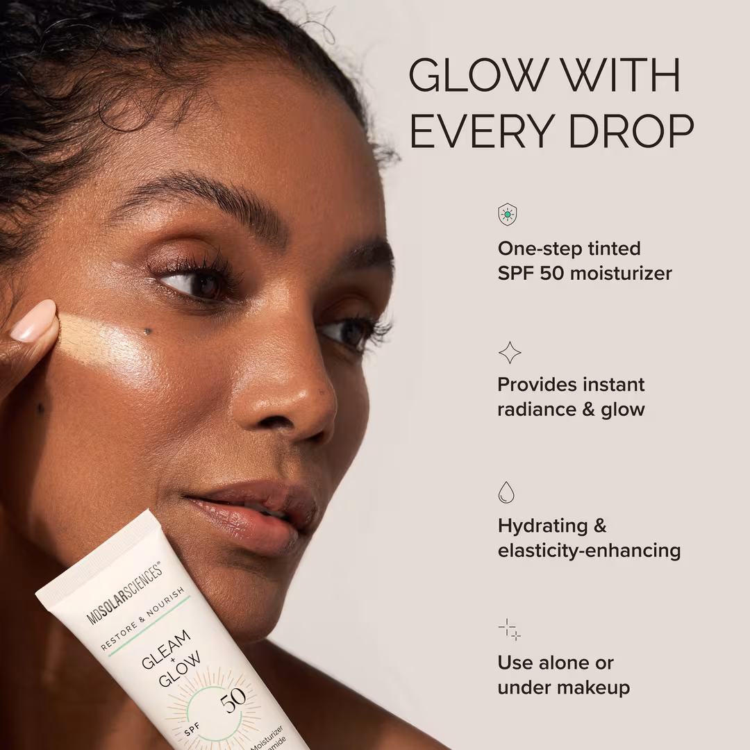 MDSolarSciences  Gleam + Glow SPF 50