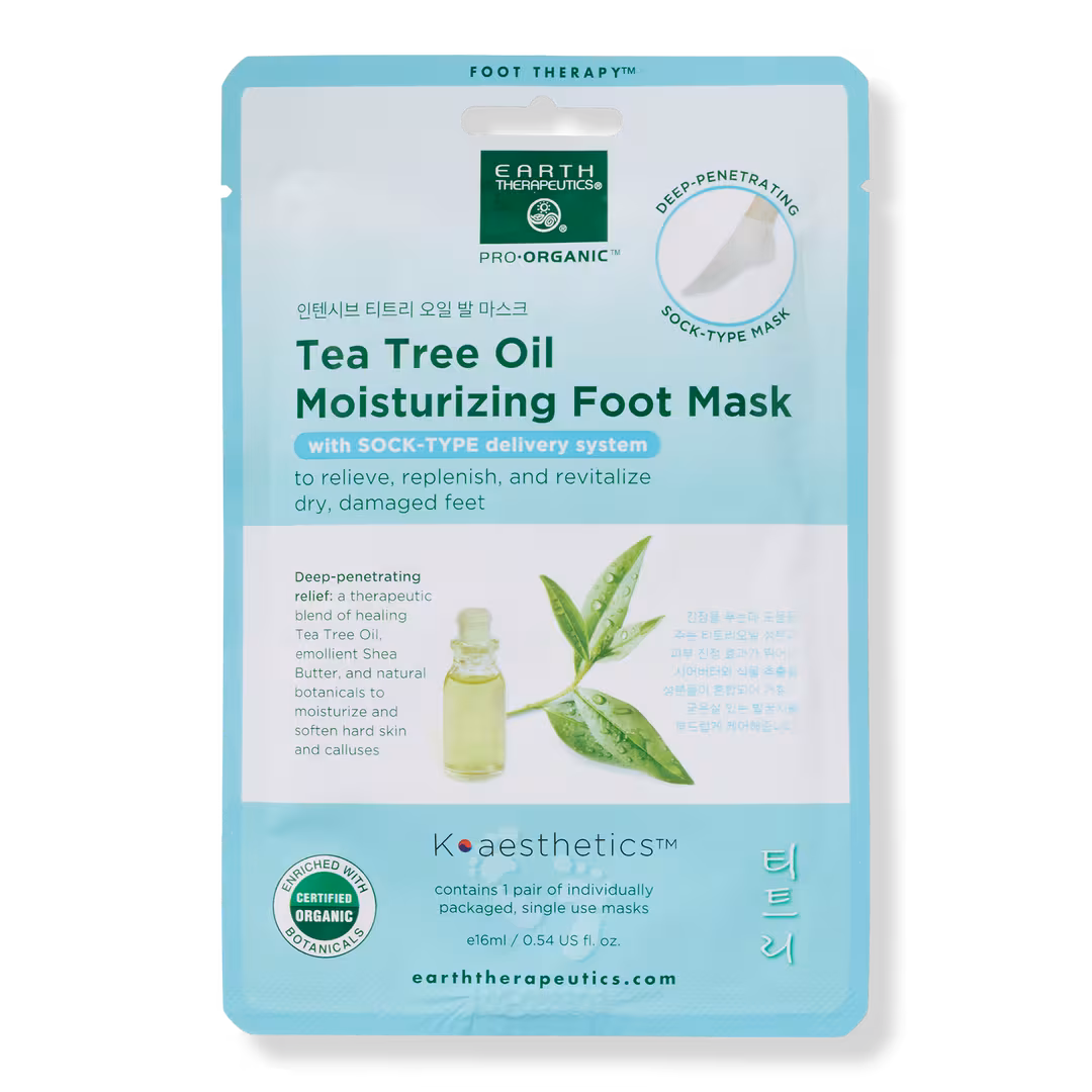 Earth Therapeutics  Tea Tree Oil Moisturizing Foot Mask