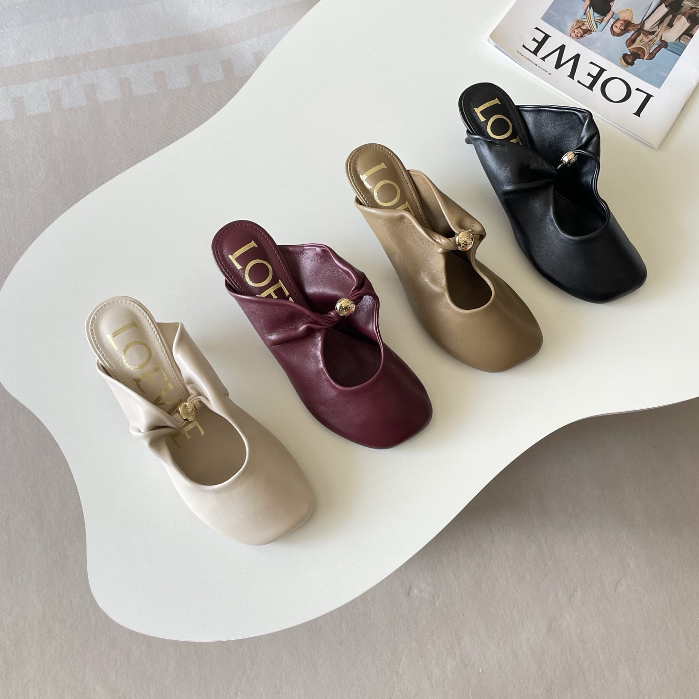 Lowe & Co. Mary Jane Kitten Heel Slippers