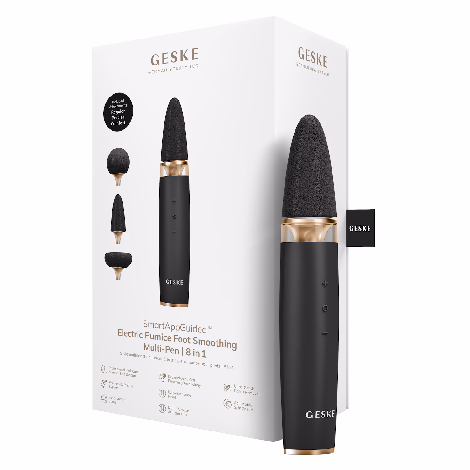 GESKE Electric Pumice Foot Smoothing Multi-Pen | 8 in 1