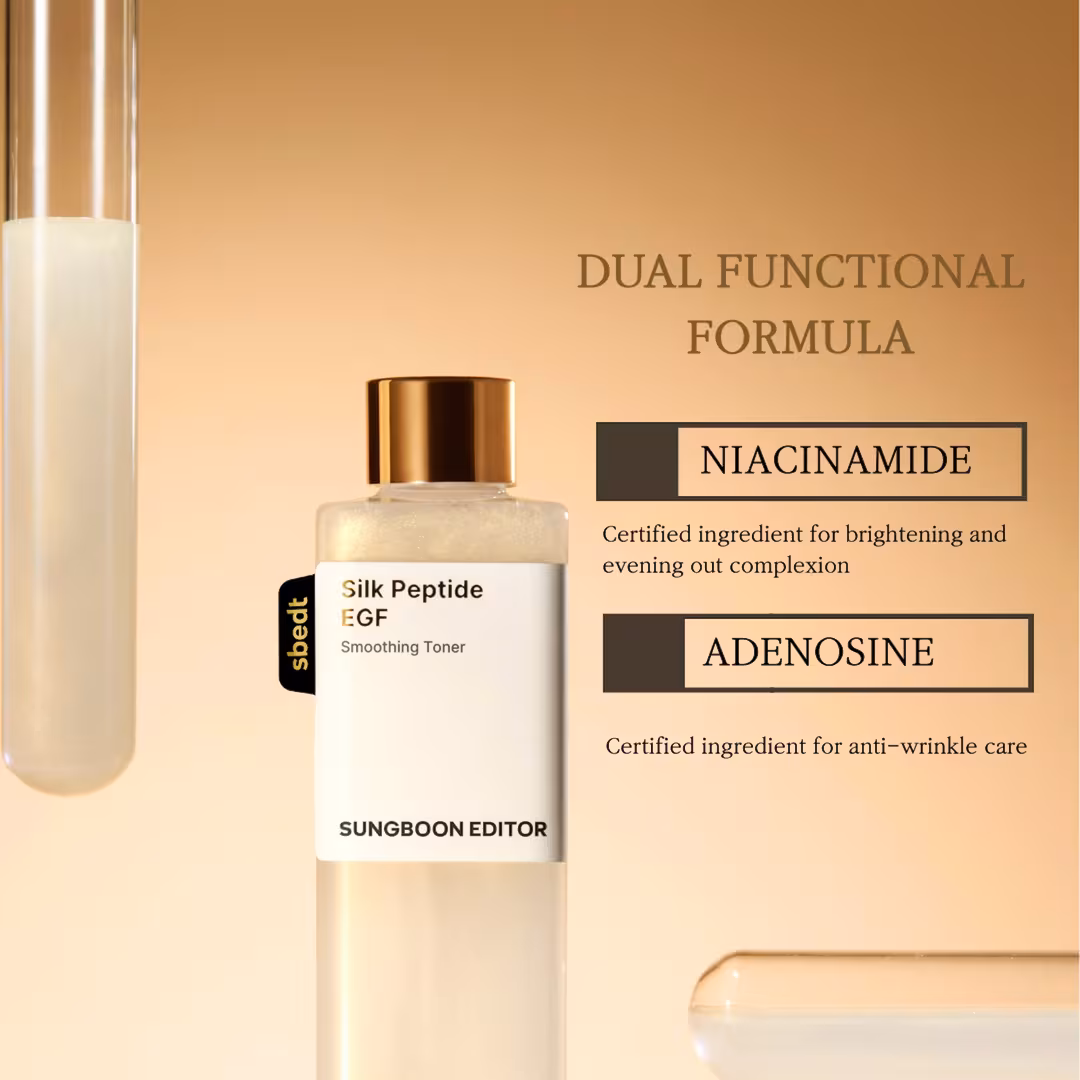 SUNGBOON EDITOR  Silk Peptide EGF Smoothing Toner
