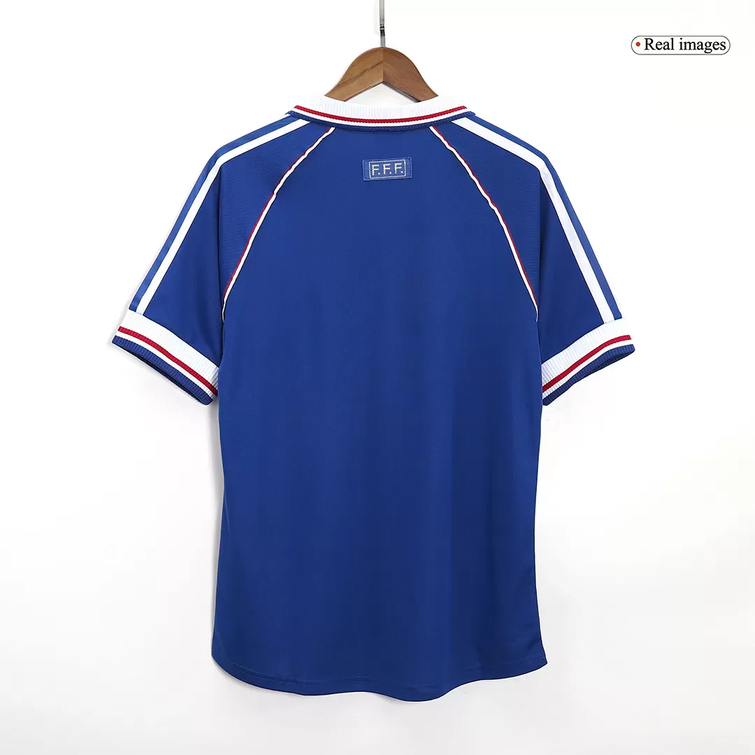 Retro 1998 France Home Soccer Jersey