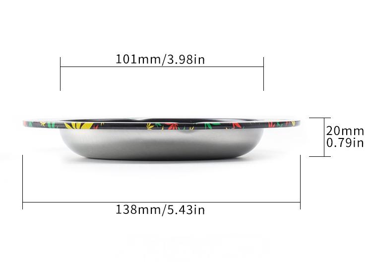 2in1 Creative Tobacco Ashtray Rolling Tray