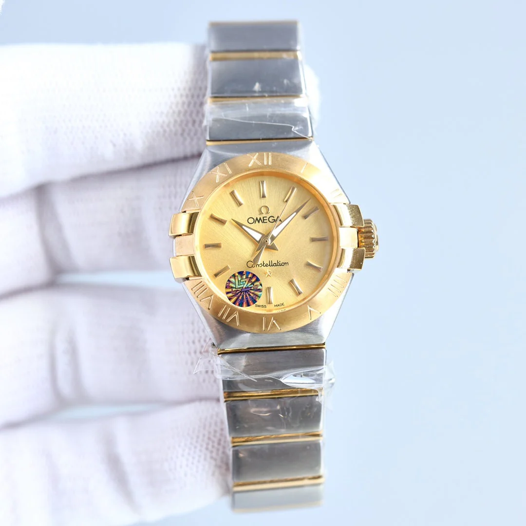 Omega Watch CONSTELLATION 27MM ROSE GOLD DIAMOND BEZEL