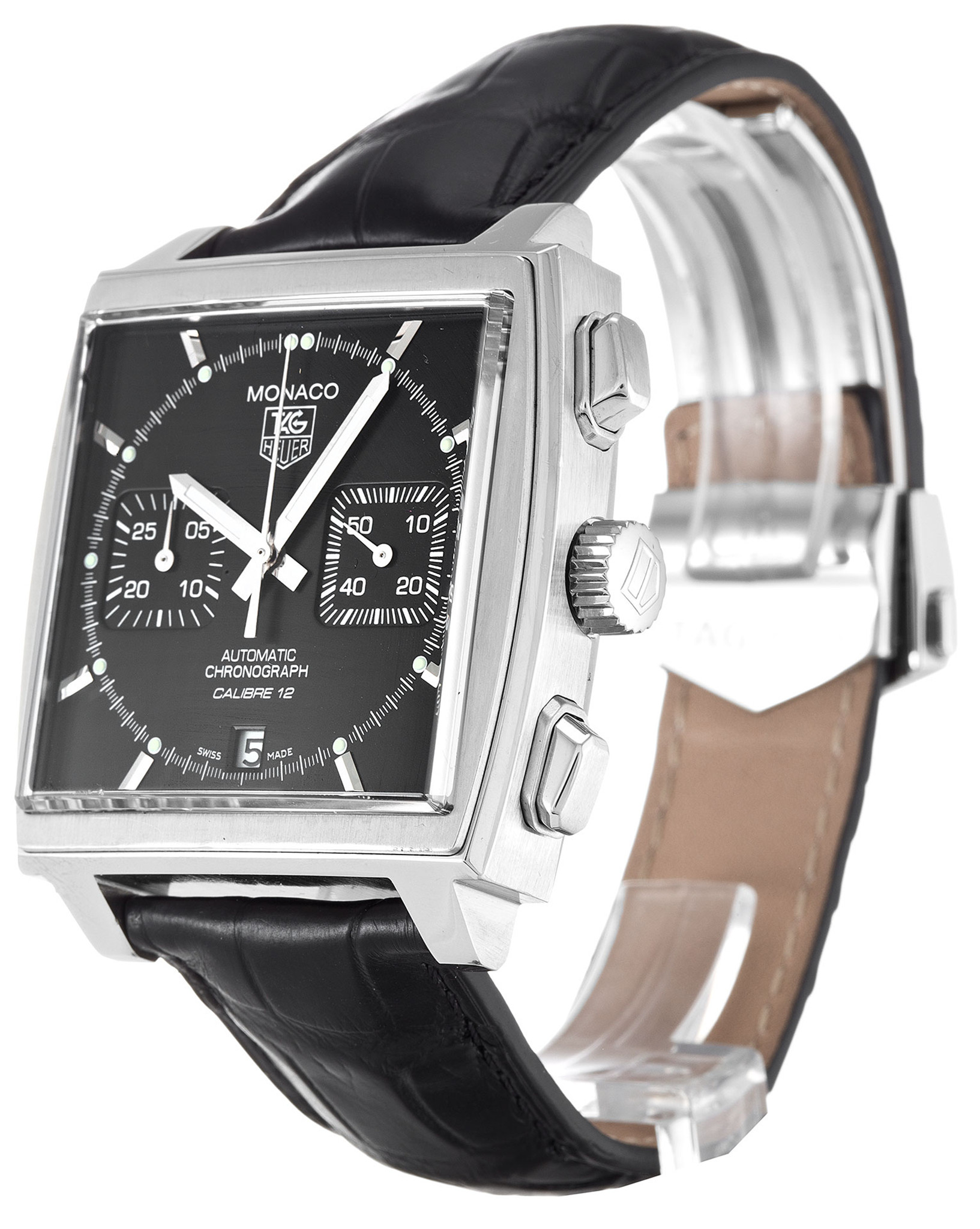 Replica Tag Heuer Monaco Black Dial Stick Markers CAW2110.FC6177-39 MM
