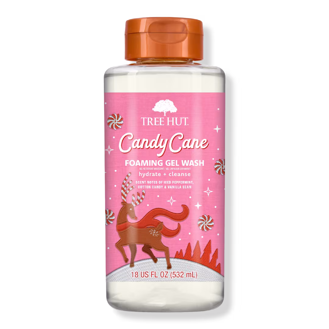 Tree Hut  Candy Cane Foaming Gel Wash