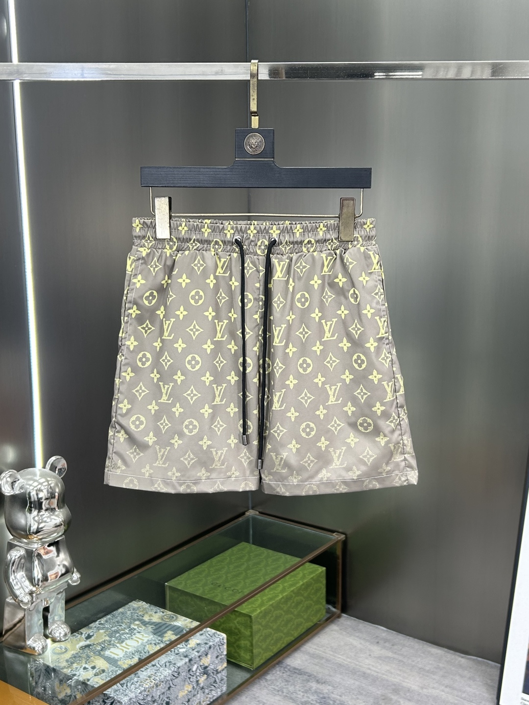 LV Style All-Over Gradient Monogram Casual Shorts