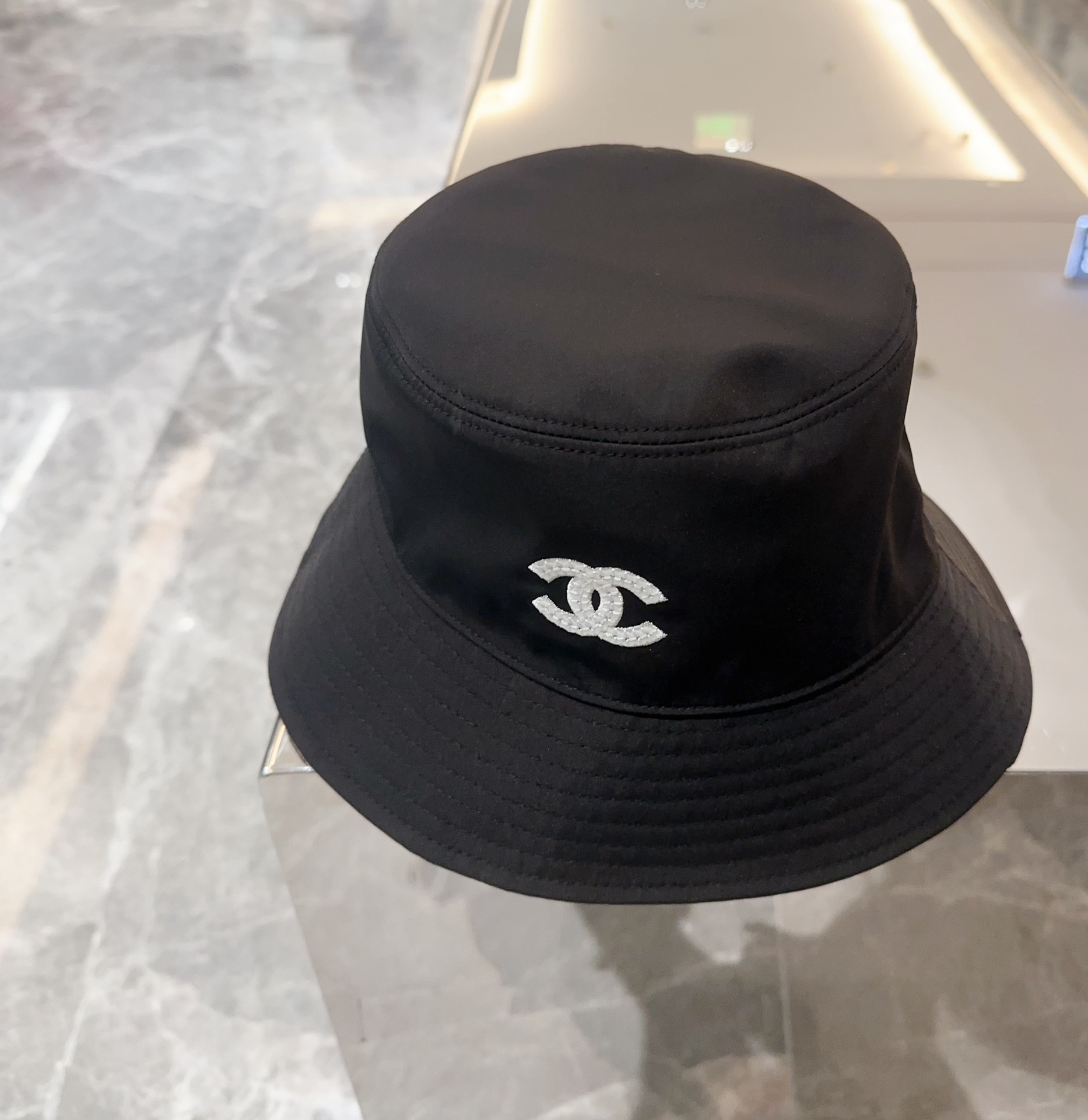 Chanel CC Logo Bucket Hat Sun Hat