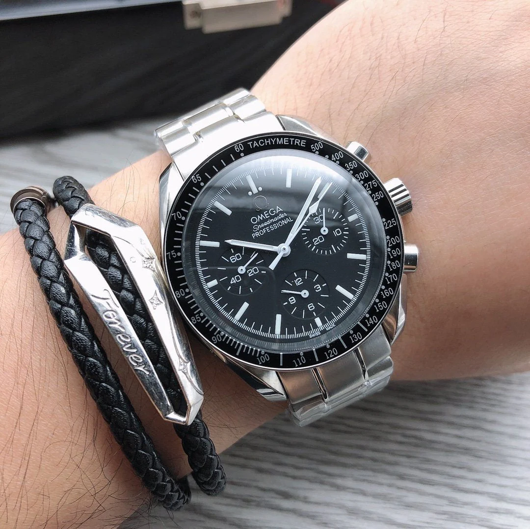 Omega Watch SPEED MASTER MOONWATCH CHRONOGRAPH 42MM BLACK DIAL