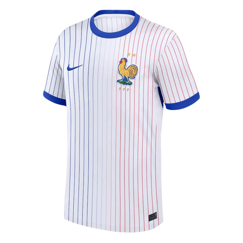 France Away Soccer Jersey Euro 2024