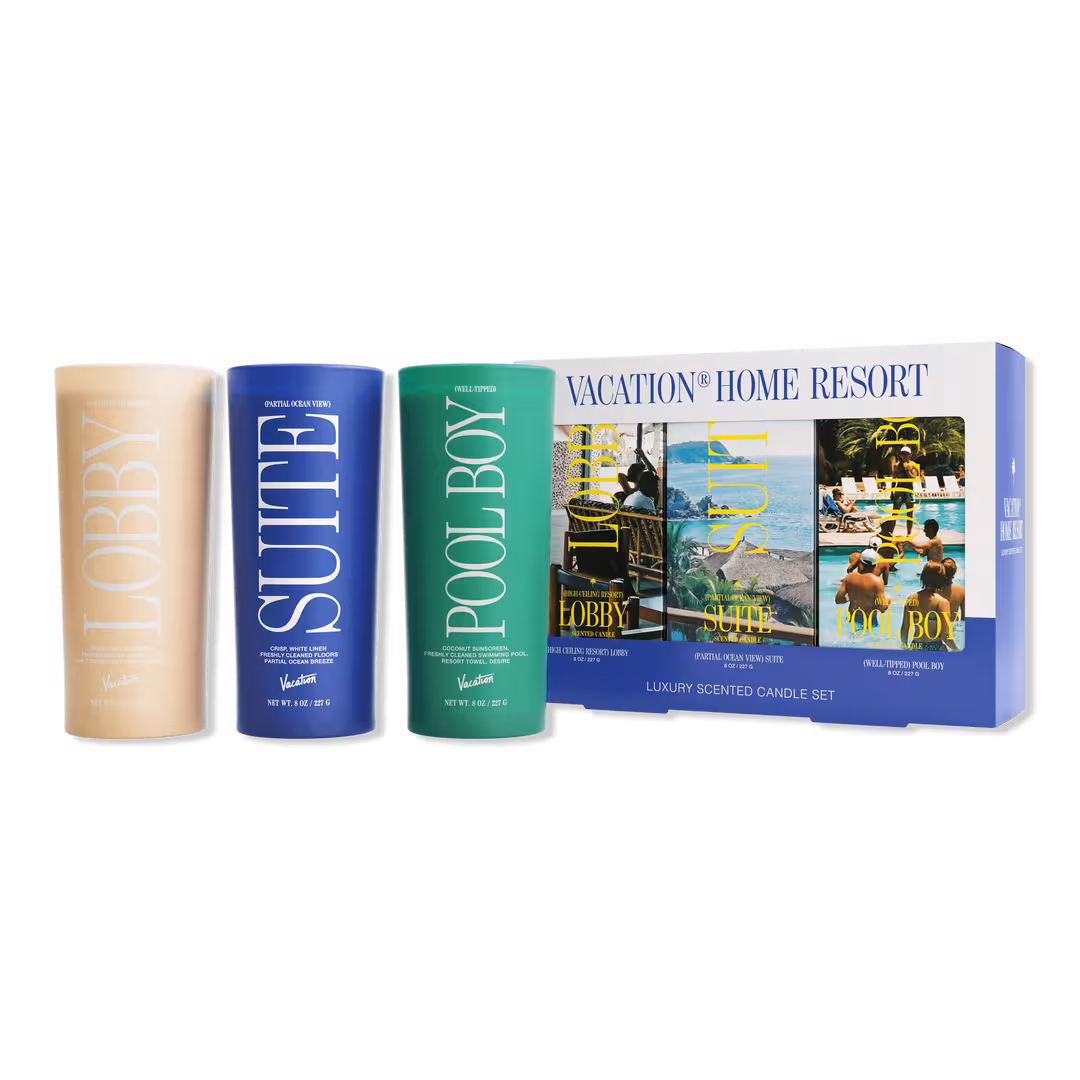 Vacation  Home Resort Three Candle Set