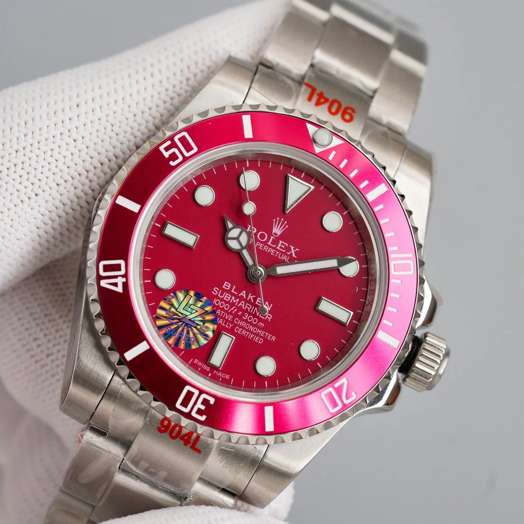 Rolex Watch SUBMARINER 40 CUSTOM DARK PINK BEZEL Watch