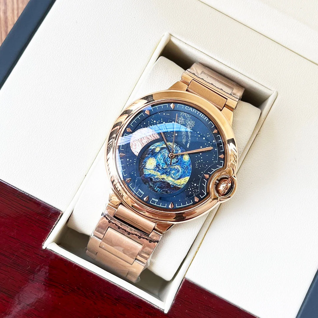 Cartier Watch Men Bleu Balloon 44mm Stainless steel