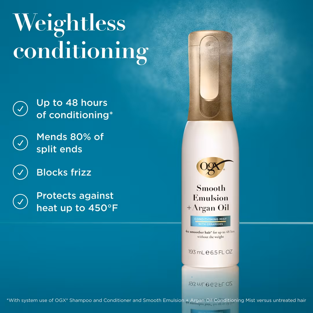 OGX  Smooth Emulsion + Argan Oil Conditioning Hair Mist