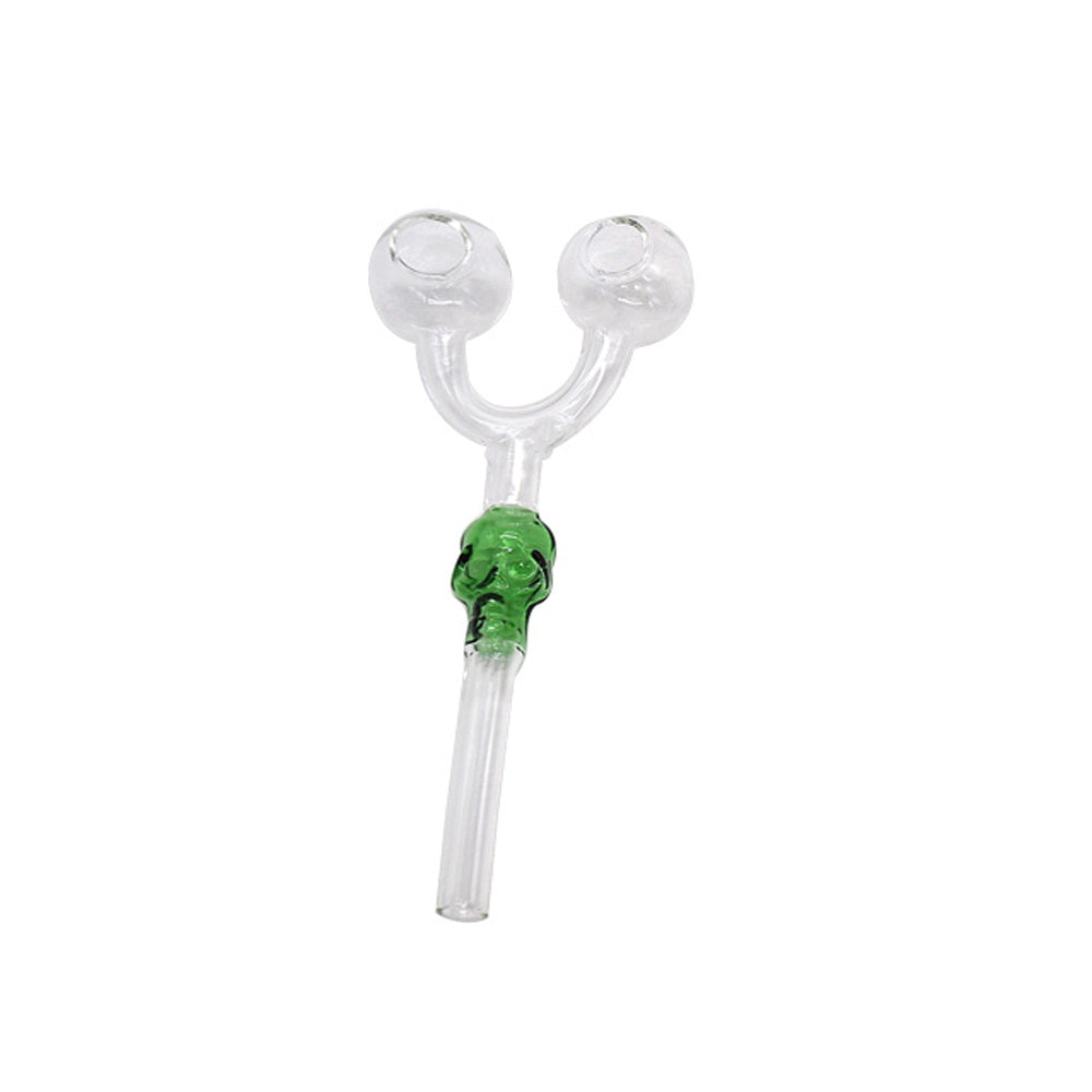 Double Bowl Slingshot Glass Pipe