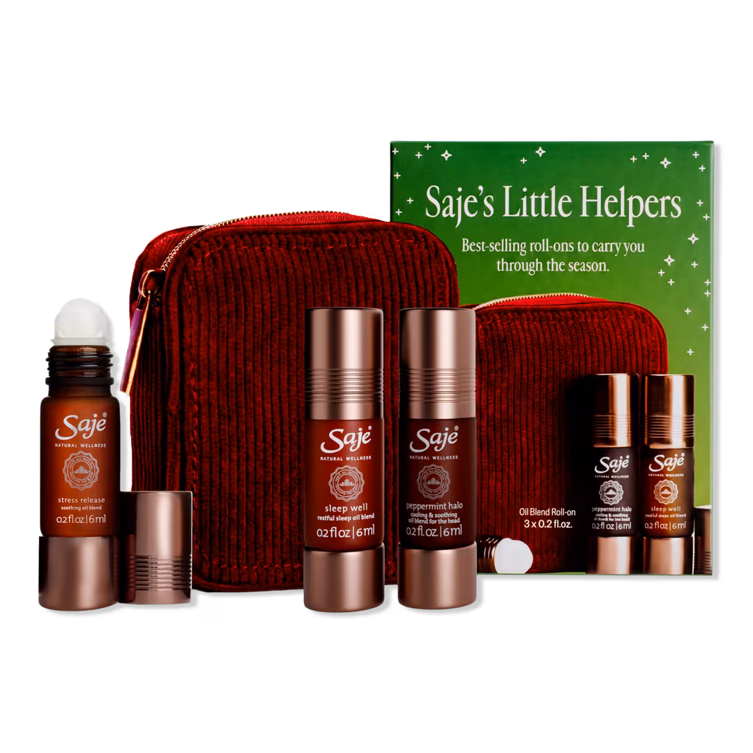 Saje Natural Wellness  Saje’s Little Helpers Best-Selling Essential Oil Blend Roll-Ons