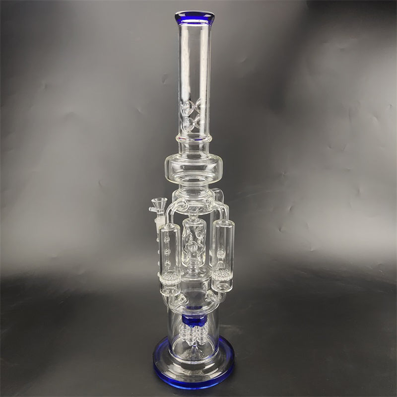 21 Multi Chamber Recycler Glass Bong