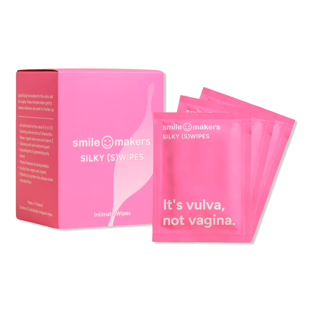 Smile Makers  Silky Swipes Individually Wrapped Intimate Wipes