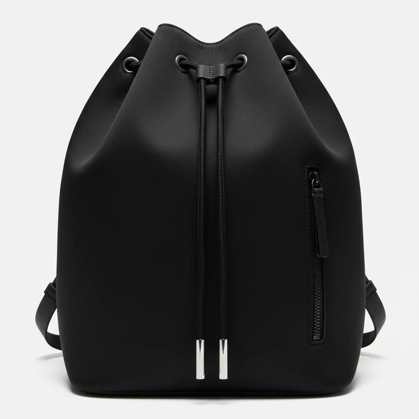 Black Minimalist Drawstring