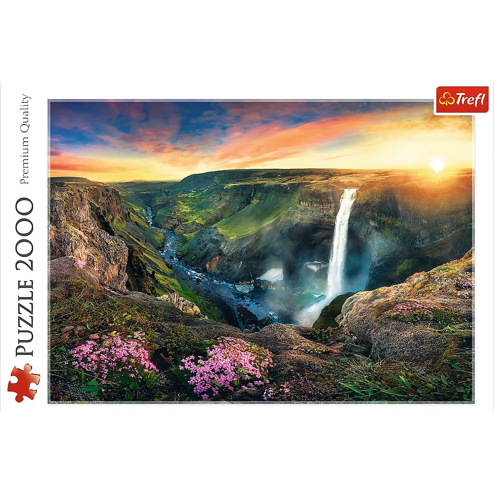Puzzle 2000 El. Wodospad Haifoss, Islandia