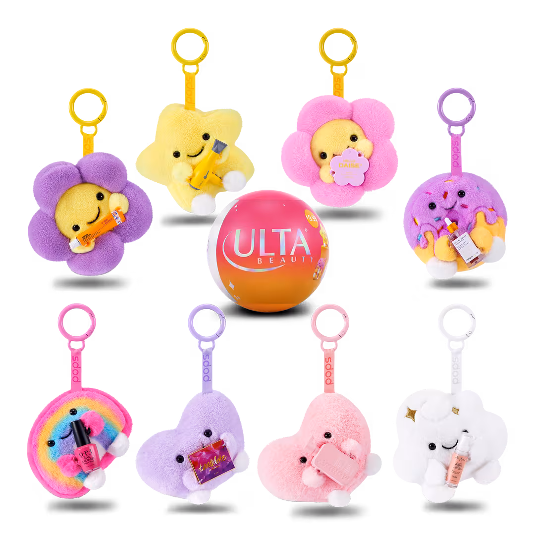 Mini Brands  Ulta Beauty x Mini Brands Pops Plush Keychains