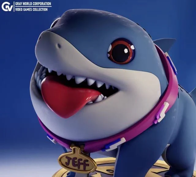 Pepeho Studio - Marvel Rivals Jeff the Land Shark |  漫威争锋 陆行鲨 鲨鱼杰夫