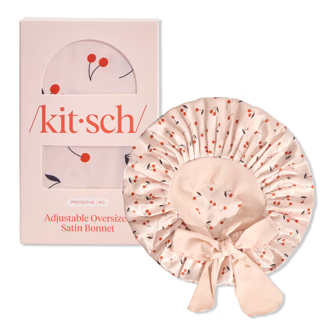 Kitsch  Adjustable Oversized Satin Bonnet