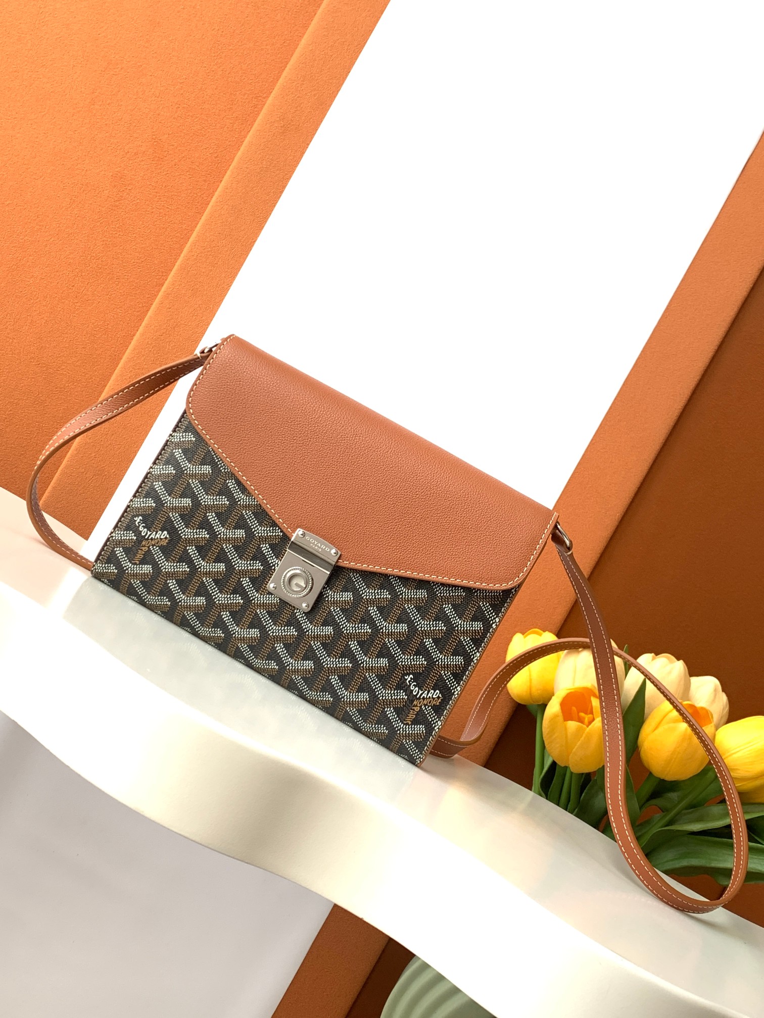 Goyard Bag Chypre Pouch-Wallet  Cowhide 8218