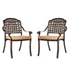Haverchair 7-Piece Outdoor Furniture Dining Set, All-Weather Cast Aluminum Conversation Set Includes 1 Rectangular Table and 2 Swivel Chairs and 4 Chairs