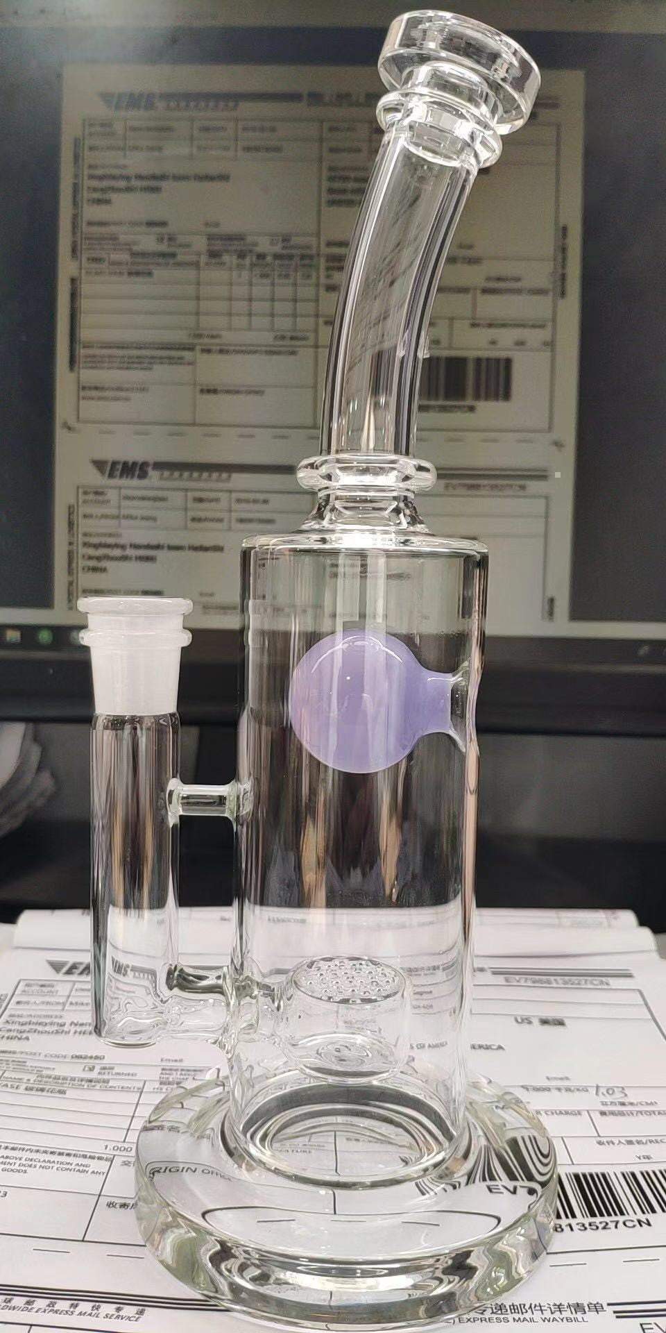 9.8 Dab Rig w/ Flower of Life Perc to Splash Guard
