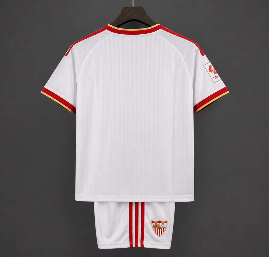 2026/2027 Sevilla Home Football Shirts (Kids Kit socks）